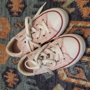 Pink Converse Eyelet